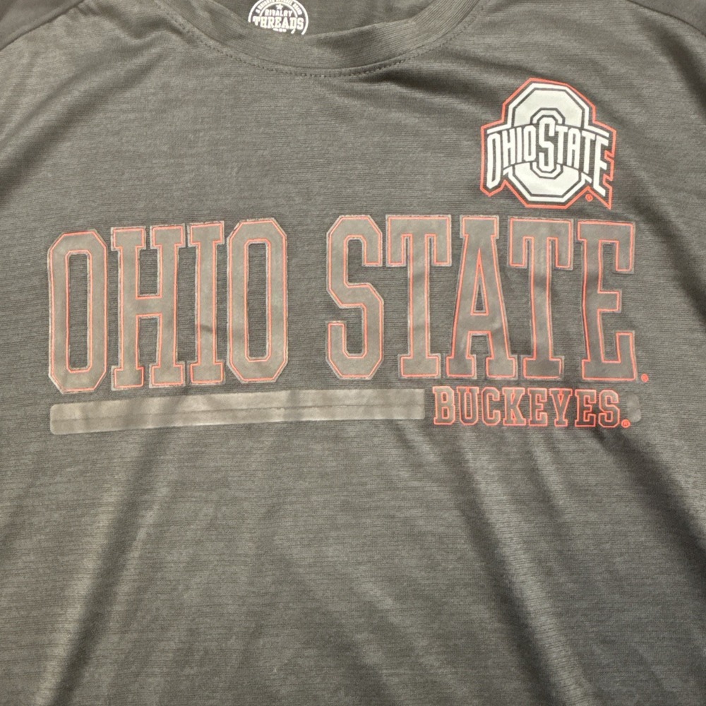 Ohio State Buckeyes Rivalry Threads Men's 2XL Long-Sleeve Performance Shirt - Picture 2 of 10